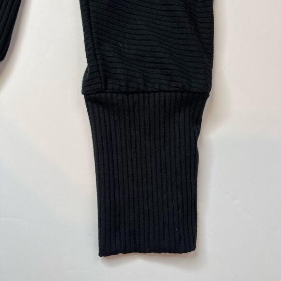 STILLWATER Did it Again Rib Dress Long Sleeve Midi Dress in Black Women’s Medium - Picture 9 of 13